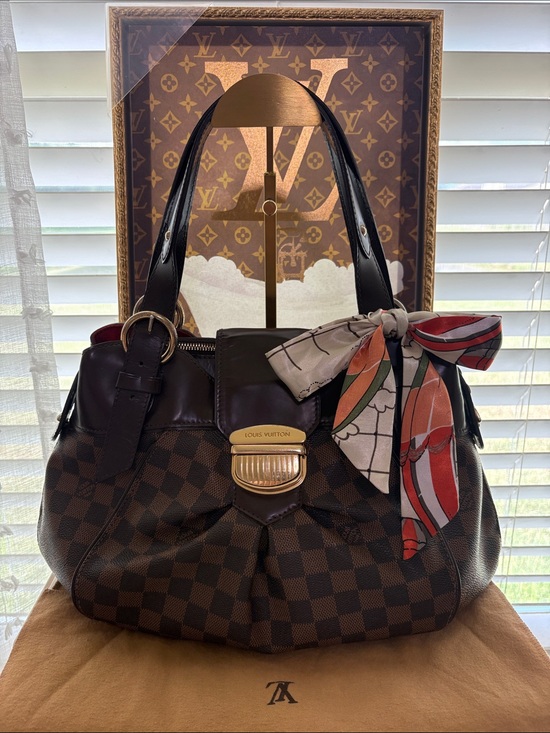 Louis Vuitton Handbags - LOUIS VUITTON 🤎 Damier Ebene Sistina PM Shoulder Bag-W /LV duster/COA -EUC